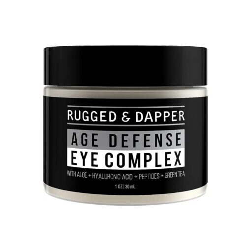 Men 's Eye Cream for Dark Circles, Puffiness, Wrinkles & Puffy Eyes, Unscented Gel with Hyaluronic Acid, Vitamin E, Argan Oil, 1 Fl Oz