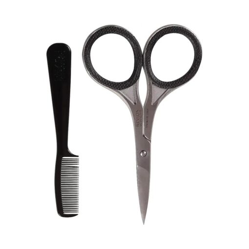 Revlon Men 's Series Facial Hair Kit, includes Scissors and Comb for Trimming and Styling, Made with Stainless Steel