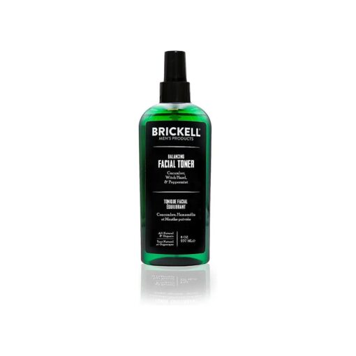 Brickell Men 's Balancing Face Toner for Men, Natural and Organic Alcohol-Free Facial Toner with Witch Hazel, 8 Ounce, Scented