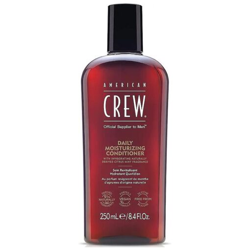 American Crew Men 's Conditioner, Daily Moisturizing Conditioner, Naturally Derived, Vegan Formula, Citrus Mint, 8.45 Fl Oz