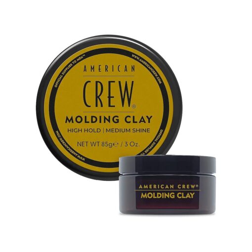 American Crew Men 's Hair Molding Clay, Like Hair Gel with High Hold with Medium Shine, 3 Oz