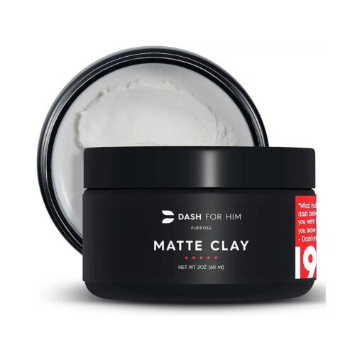 Hair Clay for Men - Scented Medium Strong Hold Matte Clay for Shine Free Finish Mens Hair Products Premium Ingredients Travel Size Mens Hair Styling Clay, 2 Oz