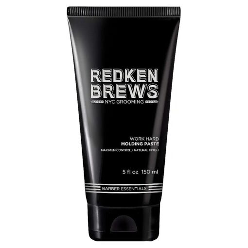 Redken Brews Molding Paste For Men | Men 's Hair Styling Paste | High Hold & Maximum Control | Natural, Matte Finish | Sulfate-Free | For all Hair Types