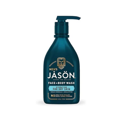 Jason Men 's Hydrating 2-in-1 Face & Body Wash, 16 oz