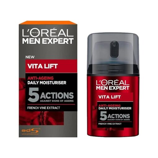 L'Oreal Paris Men Expert Vita Lift 5 Daily Moisturiser 50ml, 1.7 Fl Oz