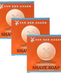 Van Der Hagen Men 's Luxury Fragrance Free Shave Soap ( Pack of 3 )