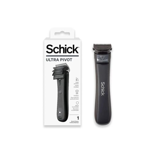 Schick Ultra Pivot Body Trimmer for Men | Manscaping Electric Shaver for Men, Body Hair Trimmer for Men, Pubic Hair Trimmer for Men, Body Groomer for Men, Graduation Gifts