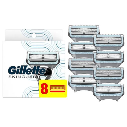 Gillette SkinGuard Men 's Razor Blades, 8 Blade Refills