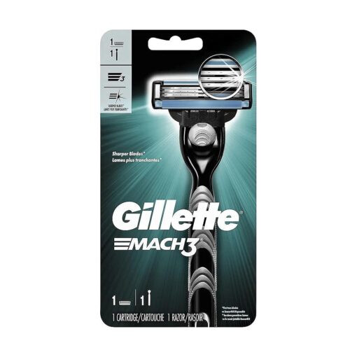 Gillette Mach3 Men 's Razor, Handle & 1 Blade Refill