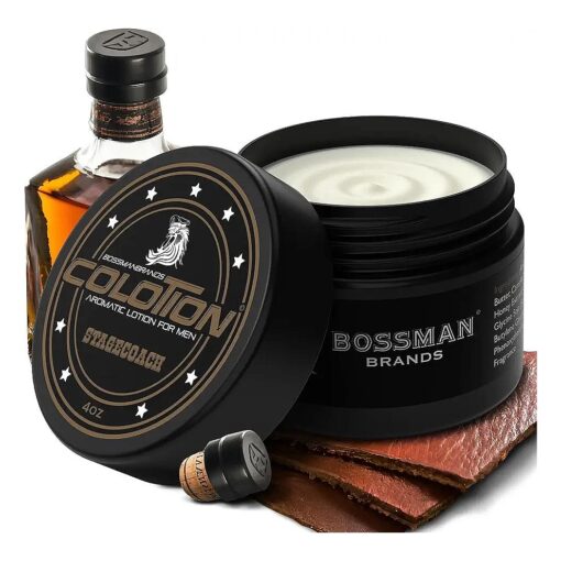 Bossman Colotion - 2 in 1 Men 's Lotion and Cologne - Moisturizer and Hydrating Scented Body Lotion - Mens Scented Lotion for Daily Use ( Stagecoach )