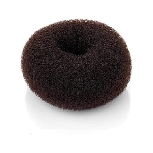 Beaute Galleria Hair Donut Bun Maker Ring Style Mesh Chignon Ballet Sock Bun ( Large, Brown )