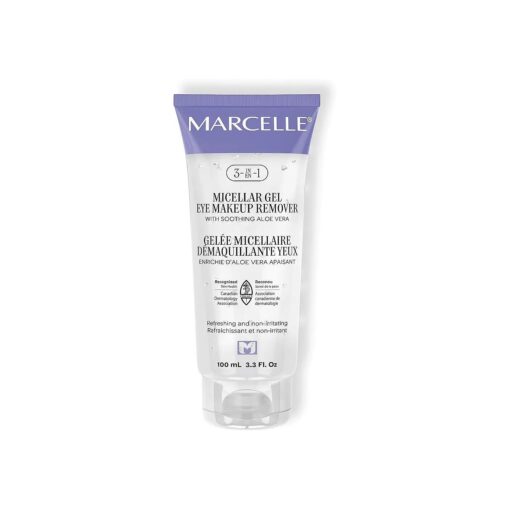 Marcelle 3-in-1 Micellar Gel Eye Makeup Remover, Hypoallergenic and Fragrance-Free, 3.3 fl oz