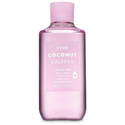 Bath and Body Works Pink Coconut Calypso Micellar Shower Gel Wash 10 Ounce