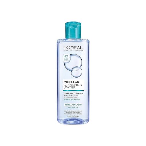 L'Oreal Paris Micellar Cleansing Water Normal to Oily Complete Cleanser, 13.5 fl, oz .