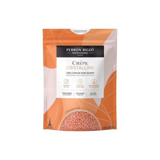 Cirepil - Cristalline - 800g / 28.22 oz Wax Beads Bag - Micro-Crystalline Formula for Sensitive Skin - Rosin-free - Unscented & Gel Texture