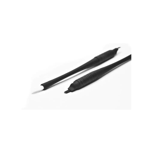 M PACK Of 10 Mellie 's Signature Microblading Disposable Pen - U SHAPE .18mm - Sterile - Sharp Blade & Non Slip Grip With Pigment Sponge - 18U Microblading Needles