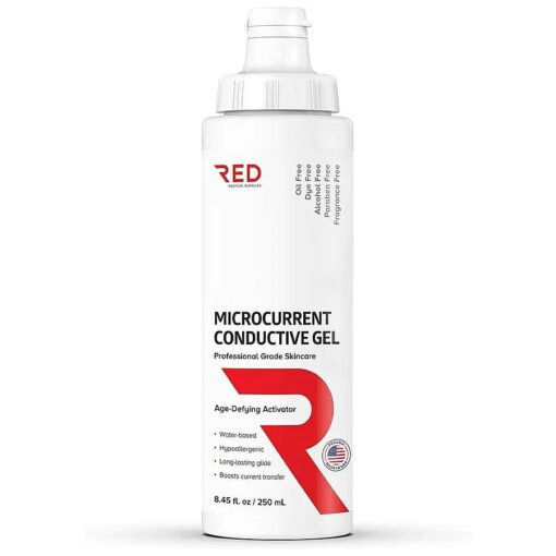 Microcurrent Conductive Gel, 8.45 fl oz - Long-Lasting, Non-Greasy, Hypoallergenic -1 Bottle, 8.45 fl oz / 250mL