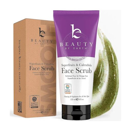 Exfoliating Face Scrub & Exfoliating Face Wash ( 2 in 1 ) - Face Exfoliator Scrub, Microdermabrasion Facial Scrub, Exfoliating Scrub in Natural Face Wash Base, Facial Exfoliator, Exfoliante Para La Cara