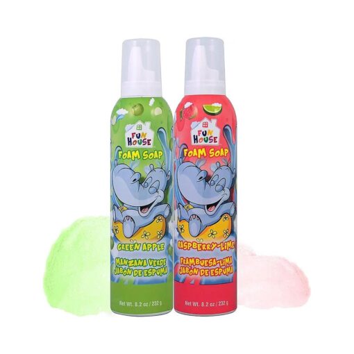 Moneysworth & Best Fun House Kids Foam Soap green Apple & raspberry-Lime, 2 Pack 14423