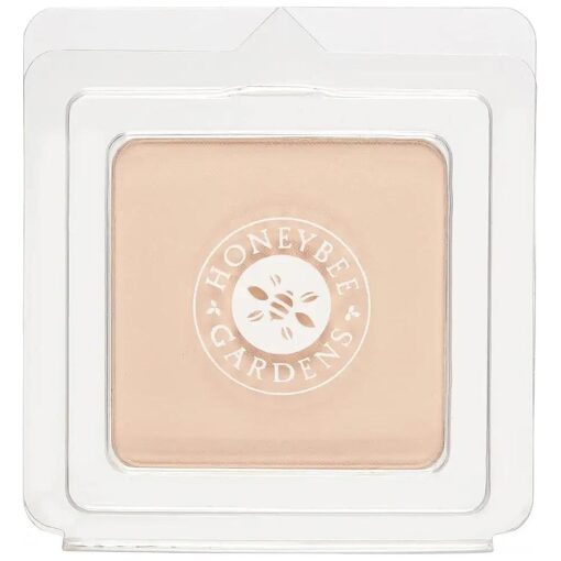 Honeybee Gardens Pressed Mineral Powder Foundation Refill, Geisha, Pale, Cool Shade, Adjustable Coverage, Natural Finish, With Botanical Extracts And Vitamin E, 7.5g