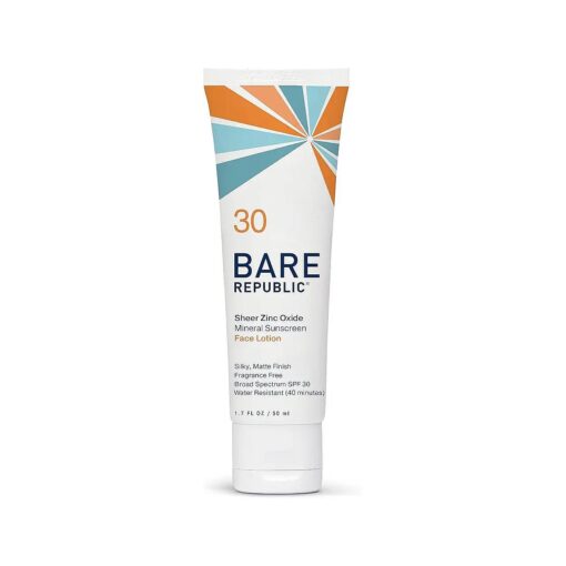 Mineral Matte Sunscreen SPF 30 Sunblock Face Lotion, Sheer and Light Finish, 1.7 Fl Oz