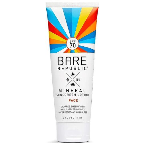 Mineral Sunscreen SPF 70 Sunblock Face Lotion, Enriched with Antioxidant-Rich Hydrators, 2 Fl Oz