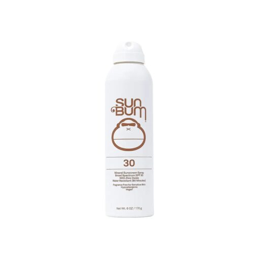 Mineral SPF 30 Sunscreen Spray | Vegan and Hawaii 104 Reef Act Compliant ( Octinoxate & Oxybenzone Free ) Broad Spectrum Natural Sunscreen with UVA/UVB Protection | 6 oz