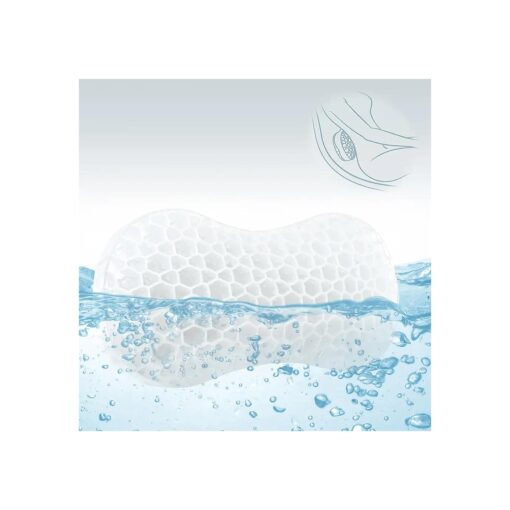 Sunlit Bath Jello Mini Gel Bath Pillows, Lumbar Pillow for Bathtub, Back Support Pillow, Gel Pillow with Non-Slip Suction Cups for Lumbar, Back Rest Support, Transparent White