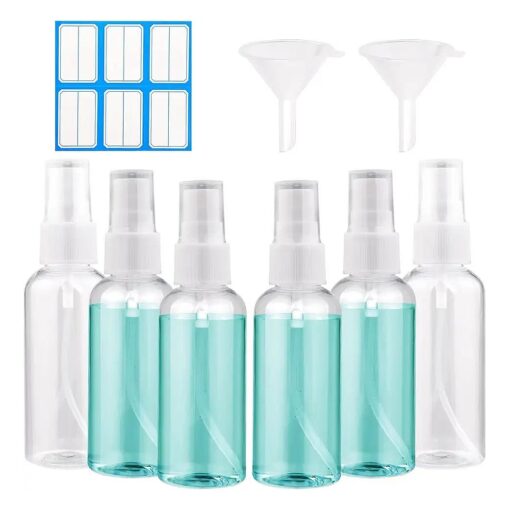 MEKK Mini Spray Bottles 6PCS Small Spray Bottle Travel Spray Bottle Empty Spray Bottles, 2OZ, Spray Bottle, Spray Bottles For Cleaning Solutions ...