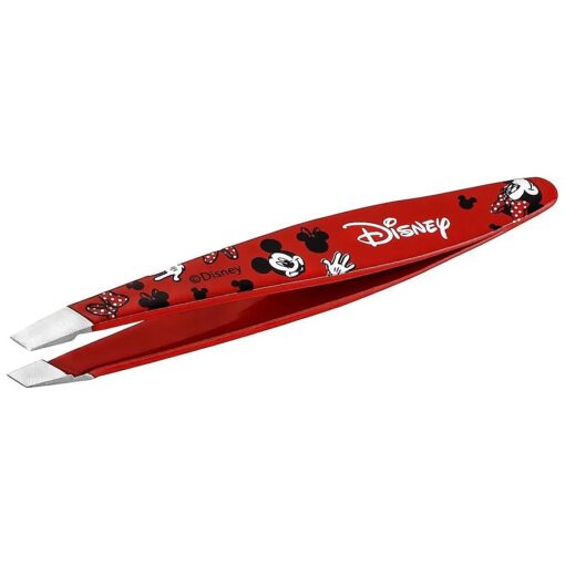 Tweezerman Disney 's Mickey Mouse & Minnie Mouse We Got Ears Mini Slant Tweezer - Tweezers for Eyebrows, Travel Tweezers for Eyebrows, Facial Hair, Ingrown Hair