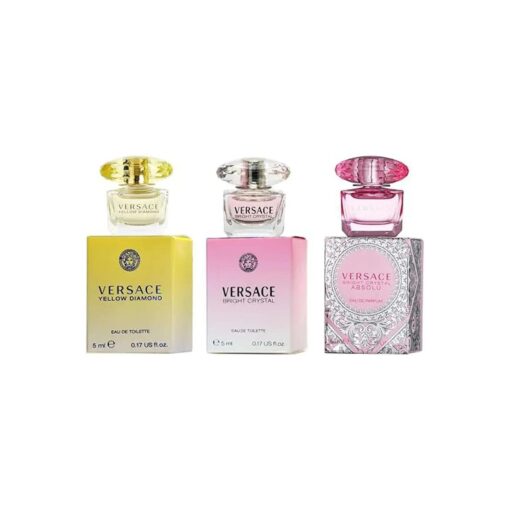 Versace Miniature Variety Trio Collection Perfume Gift Set for Women