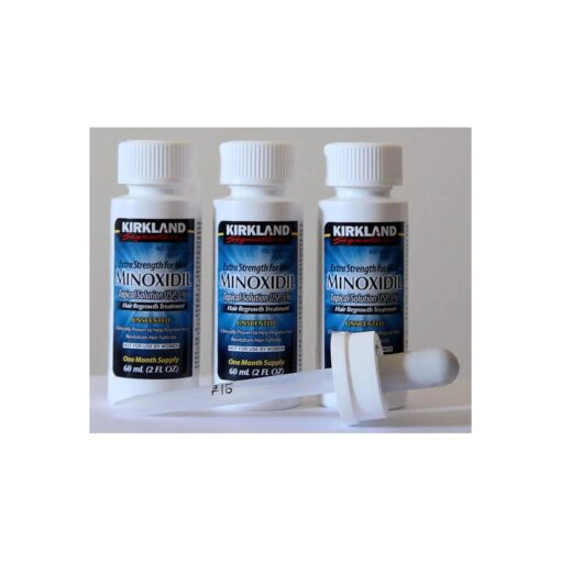 Minoxidil-5 % Extra Strength Hair Regrowth for Men, 3 Count, 2 Ounce Bottles