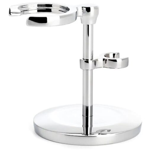 MUHLE Chrome Stand for Traditional & Classic Series Safety Razors & Shaving Brushes | Shave Accessory | Modern Design