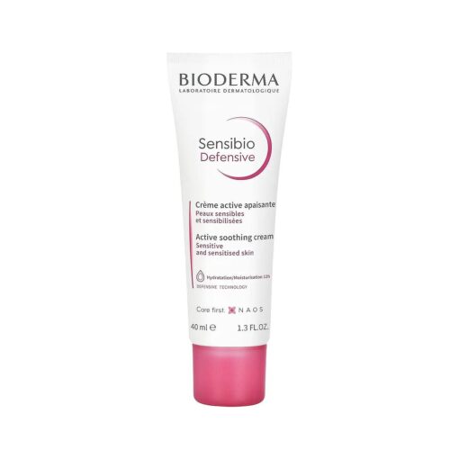 Bioderma SENSIBIO Defensive- Active soothing cream for dry skin- Strengthens skin moisturizer barrier