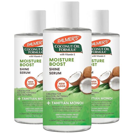 Palmer 's Coconut Oil Formula Moisture Boost Hair Shine Serum, 6 Ounce ( Pack of 3 )