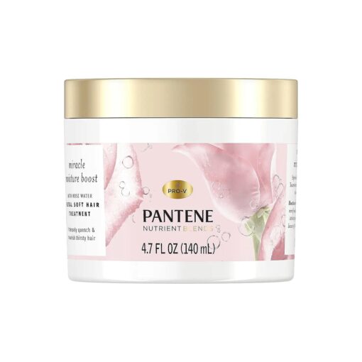 Pantene Nutrient Blends Miracle Moisture Boost Rose Water Petal Soft Hair Treatment, 4.7 fl oz