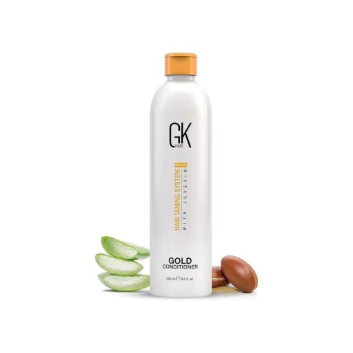 GK HAIR Global Keratin Gold Conditioner ( 8.5 Fl Oz/250ml ) Hair Moisturizing Shine and Protection With Argan Oil, Shea Butter, Natural Oils All Hair Types