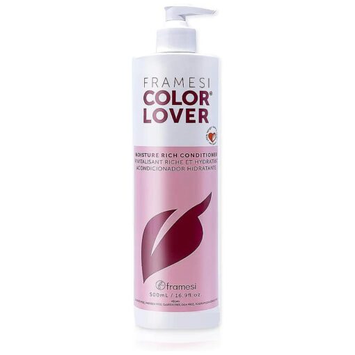 Framesi Color Lover Moisture Rich Conditioner, Sulfate Free Conditioner with Coconut Oil and Quinoa, Color Treated Hair