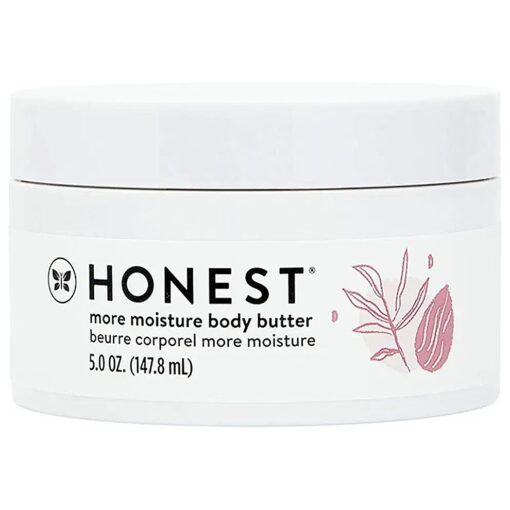 The Honest Company More Moisture Body Butter | Moisturizing Cream for Dry Skin | Vegan + Hypoallergenic | Shea Butter + Nourishing Oils | 5 oz