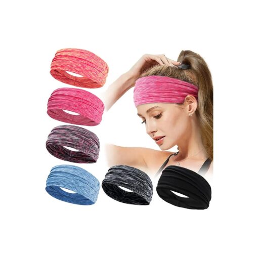 TERSE Workout Headbands for Women Non Slip Sweatbands Hair Band 's for Women Athletic Hair Sports Yoga Running Moisture Wicking Head Band