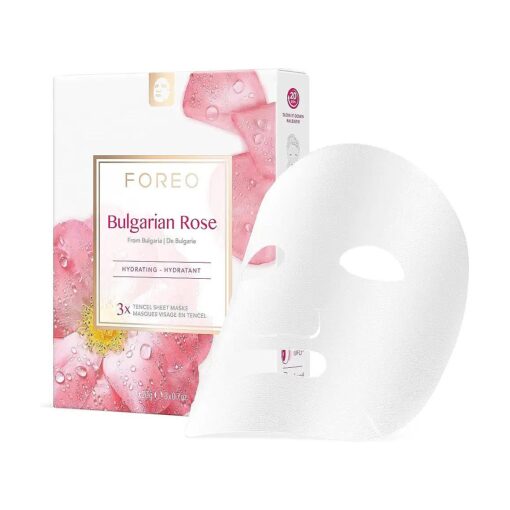 FOREO Facial Sheet Mask Moisture-Boosting for Dehydrated, Lifeless Skin, 3 pack, Nourishing, Soothing Clean Formula, Cruelty-free, Compatible with UFO devices