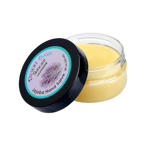 Lavender Jojoba Oil Hand Salve, With over 50 % Jojoba Oil, All Natural with Beeswax and Avocado Oil and lavender Oil, Naturally Moisturizing, ( 2 oz/60 gm )