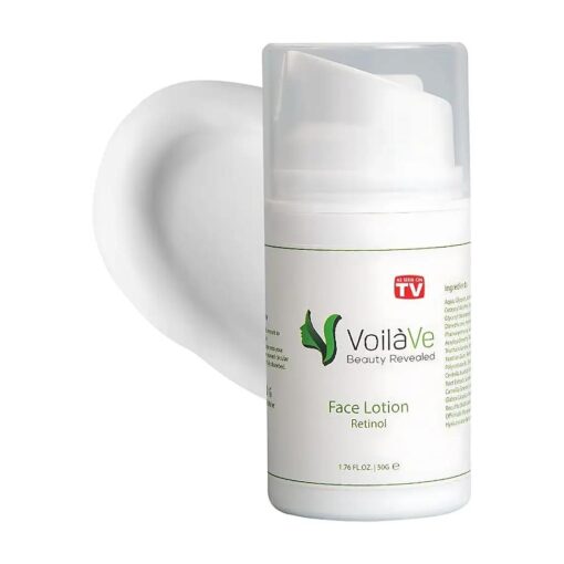 VoilaVe Retinol Anti Aging Moisturizer for Face, Neck & Body - Day/Night Retinol Face Lotion with 7+ Skin Clarifying Extracts | Face Moisturizer for Dark Spots, Wrinkle, Lines for Men & Women | 1.76 Oz