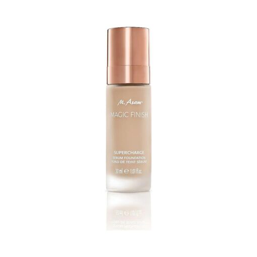 M. Asam MAGIC FINISH Supercharge Serum Foundation Warm Sand ( 1.01 Fl Oz ) - Moisturizing Make Up & Firming Face Serum In One, Anti-aging CC Cream With Optimal Coverage & Hyaluronic Acid