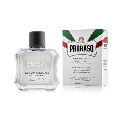 Proraso After Shave Balm for Men, Sensitive Skin Moisturizer with Oatmeal and Green Tea, 3.4 Fl Oz ( Pack of 1 )