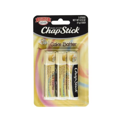 ChapStick Limited Edition Cupcake Creations Cake Batter, 3 Count