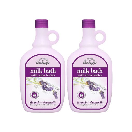 Moisturizing Lavender Chamomile Milk Bath - Hydrates Skin - Made With Shea Butter and Vitamin E ( Pack of 2 Bottles, 28 fl oz Each )