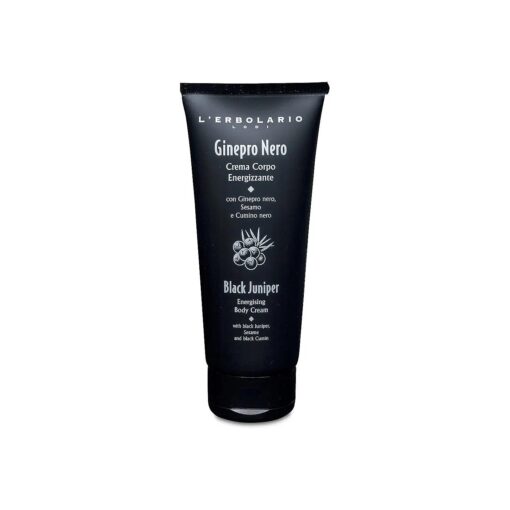 L'Erbolario Black Juniper Energizing Body Cream - Moisturizing Cream for Dry Skin - Juniper, Coconut and Cocoa Butters - Smoothing Skin Care - 6.7 oz