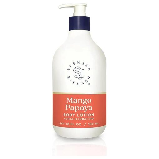 Daily Moisturizing Body Lotion with Hydrating Mango & Papaya - Gentle On All Skin Types - Body Lotion for Women & Men - Paraben Free - 18 Oz ( Pack of 1 )