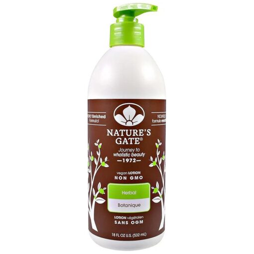 Nature 's Gate Moisturizing Body Lotion - Herbal - 18 oz ( 532 ml )